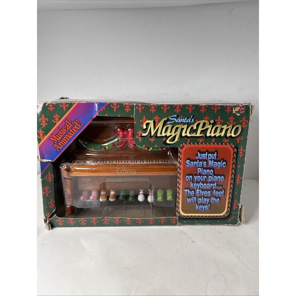 Santa's Magic Piano Eflway Elf Feet Play Actual Piano‎ Keys #114 Musical